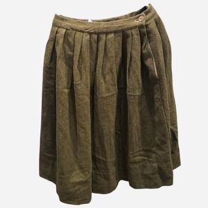 Women's true vintage moss green skirt no size see measurements pic‎ 2 -24"